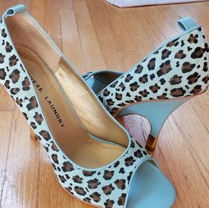 SOLF Peep for leopard print heels